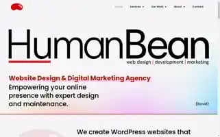 Humanbeanwebdesign.com Screenshot 2024-06-13 17:59:01