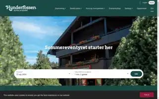 Hunderfossenhotell.no Screenshot 2024-04-22 14:07:22