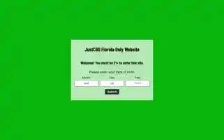 Justcbdstorefl.com Screenshot 2024-05-29 11:20:04