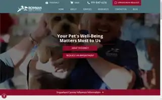 Bowmananimalhospital.com Screenshot 2024-05-08 20:59:00