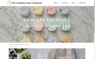 Thecarrarasoapcompany.com Screenshot 2024-05-21 10:42:48