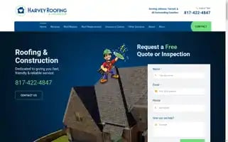 Harveyroofingtx.com Screenshot 2024-05-10 00:55:36