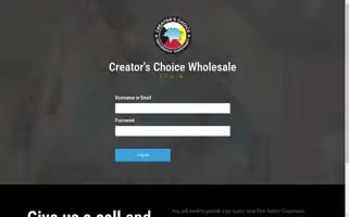 Creatorschoicewholesale.ca Screenshot 2024-05-19 14:14:31