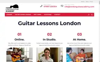 Londonguitaracademy.com Screenshot 2024-07-01 19:52:17