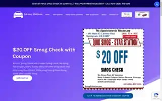 Smogtestsunnyvale.com Screenshot 2024-05-13 23:49:48