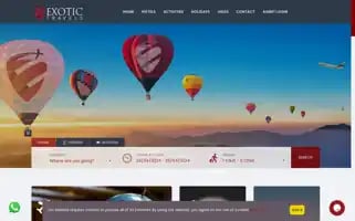 Exotictravelsdxb.com Screenshot 2024-04-24 00:04:01