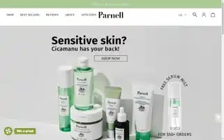 Parnellbeauty.com Screenshot 2024-04-16 16:06:25