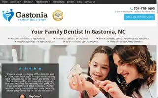 Dentistrygastonia.com Screenshot 2024-05-15 19:43:16