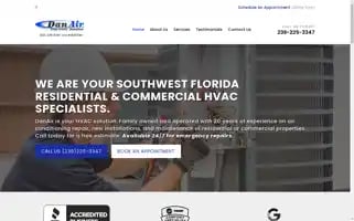 Danairhvac.com Screenshot 2024-07-08 09:57:50