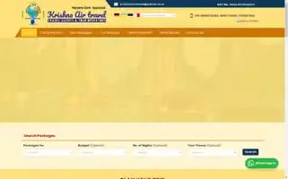 Krishnaairtravel.in Screenshot 2024-04-18 17:07:15