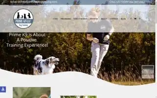 Primek9dogtraining.com Screenshot 2024-07-06 09:09:47