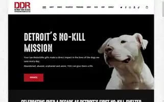 Detroitdogrescue.com Screenshot 2024-05-09 09:35:25