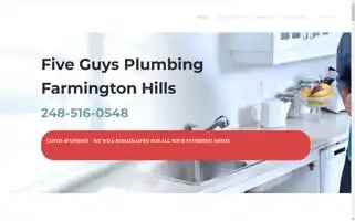 Fiveguysplumbingfarmingtonhills.com Screenshot 2024-06-13 13:59:44