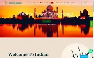 Indiantravelcorporation.com Screenshot 2024-04-24 05:46:34