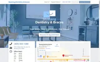 Mustangdentistry.com Screenshot 2024-05-16 08:40:49