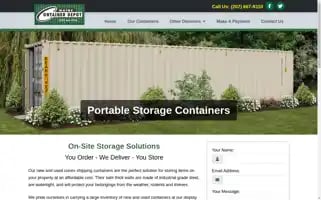 Mainecontainerdepot.com Screenshot 2024-07-05 07:39:32
