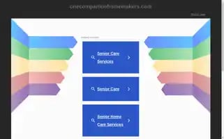 Onecompanionhomemakers.com Screenshot 2024-05-26 10:14:33