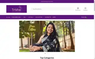 Trishahandwovensaree.com Screenshot 2024-05-27 17:28:52