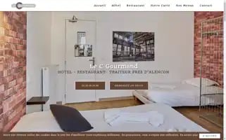 Lecgourmand-hotel-restaurant.fr Screenshot 2024-04-14 21:05:38