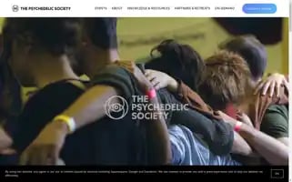 Psychedelicsociety.org.uk Screenshot 2024-07-01 09:28:55