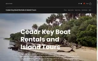 Cedarkeyboatrentalsandislandtours.com Screenshot 2024-04-14 08:14:35