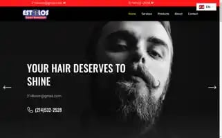 Estilossalonnbarbershop.com Screenshot 2024-05-28 18:42:21