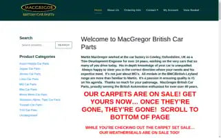 Macgregorukcarparts.com Screenshot 2024-06-11 10:55:45