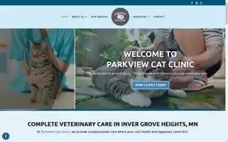 Parkviewcatclinic.com Screenshot 2024-07-06 03:19:05