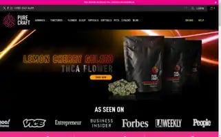 Purecraftcbd.com Screenshot 2024-05-04 14:50:36