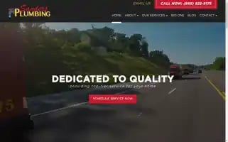 Sandersplumbingcompany.com Screenshot 2024-07-06 20:58:40