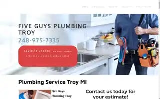 Fiveguysplumbingtroy.com Screenshot 2024-06-13 13:58:28