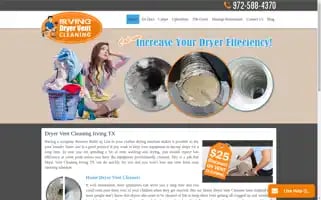 Dryerventcleaningirvingtx.com Screenshot 2024-06-13 05:18:50