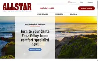 Allstarcomfortair.com Screenshot 2024-05-08 11:59:21