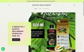 Neelambarihaircare.com Screenshot 2024-04-12 06:55:09