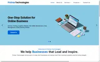 Prishavtechnologies.com Screenshot 2024-06-28 09:46:24