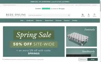 Bedsonlinestore.co.uk Screenshot 2024-05-04 10:40:05