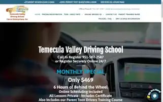Temeculavalleydrivingschool.com Screenshot 2024-06-13 09:44:26