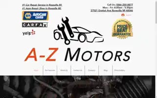 Azmotors-michigan.com Screenshot 2024-05-15 13:13:21