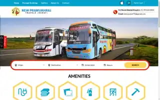 Newpramukhrajtravels.com Screenshot 2024-04-25 06:28:30