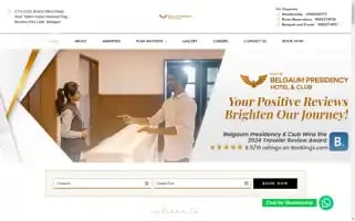 Mayurbelgaumpresidencyhotel.com Screenshot 2024-04-16 00:20:43