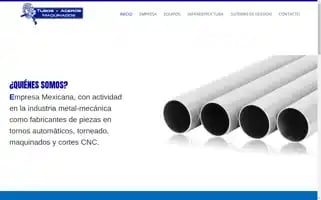 Tubosyacerosmaquinados.com Screenshot 2024-05-22 15:24:02
