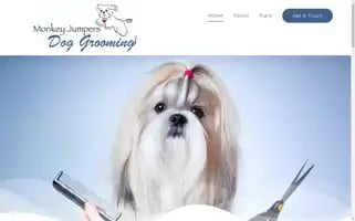 Monkeyjumpersdoggrooming.com Screenshot 2024-07-07 00:07:11