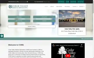 Cedarvalleymedical.com Screenshot 2024-07-06 10:34:12