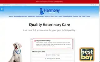 Harmonyvetcare.org Screenshot 2024-05-10 00:51:27