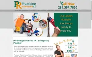 Plumbingrichmondtx.com Screenshot 2024-07-07 08:08:52