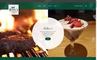 Arthurssupperclub.com Screenshot 2024-07-03 09:53:06