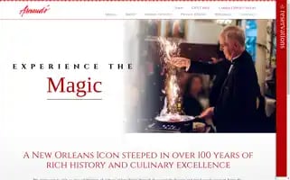 Arnaudsrestaurant.com Screenshot 2024-06-30 23:32:38