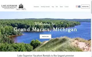 Lakesuperiorvacationrentals.net Screenshot 2024-04-23 20:38:51