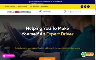 Femaleautomaticdrivinginstructors.co.uk Screenshot 2024-07-07 16:36:54