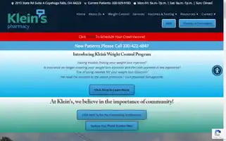 Kleinspharmacy.com Screenshot 2024-05-12 15:11:43